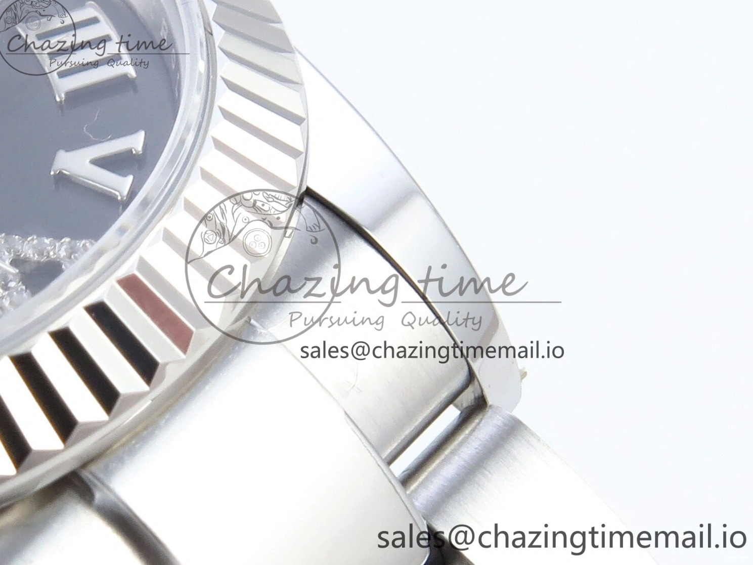 MiroTime 0518 EasyMatch DateJust 31 278274 ARF 1:1 Best Edition 904L Steel Gray Roman Diamonds Dial on SS Oyster Bracelet ETA 550